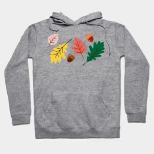 Fall leaves and acorns Hoodie